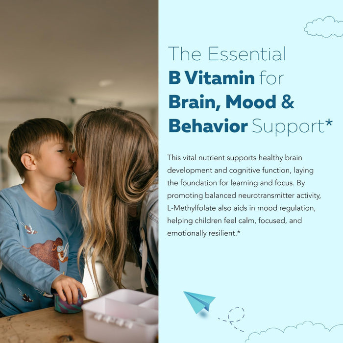 Organic Kids L - metilfolato + metil B12 Cofactor - MTHFR forma sublingual - 5 - MTHF - Quierox - Tienda Online