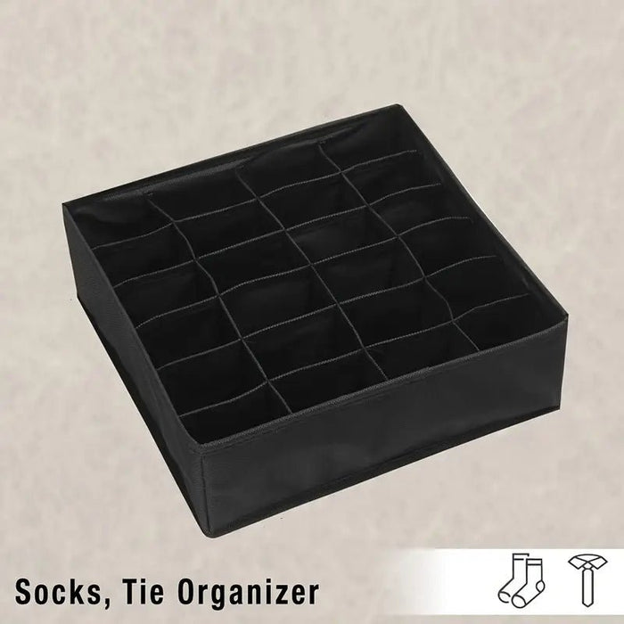 Organizador de cajones de tela para 24 calcetines y ropa interior - Quierox - Tienda Online