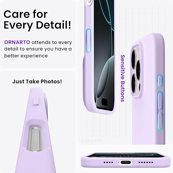 ORNARTO - Funda compatible con iPhone 16 Pro Max de 6.9 pulgadas - Quierox - Tienda Online