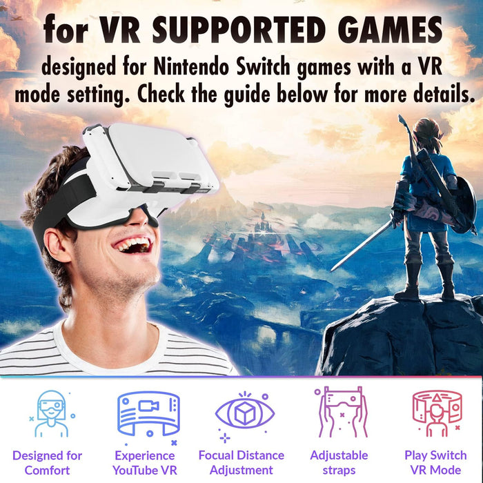 Orzly Auriculares VR diseñados para consola OLED Nintendo Switch - Quierox - Tienda Online