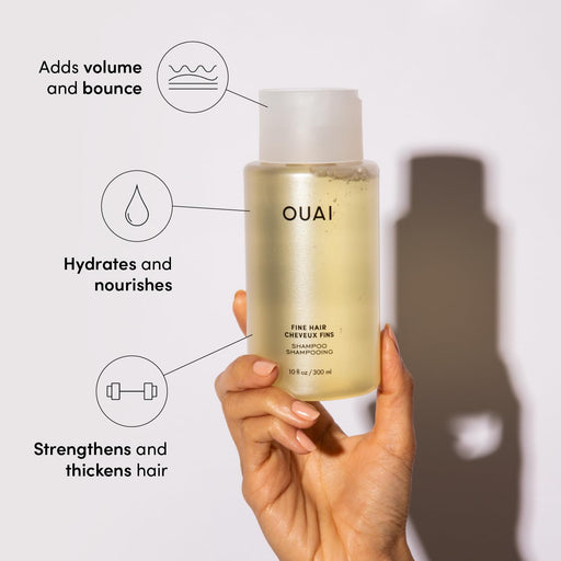 OUAI Champú fino – Champú voluminizador con queratina fortalecedora - Quierox - Tienda Online