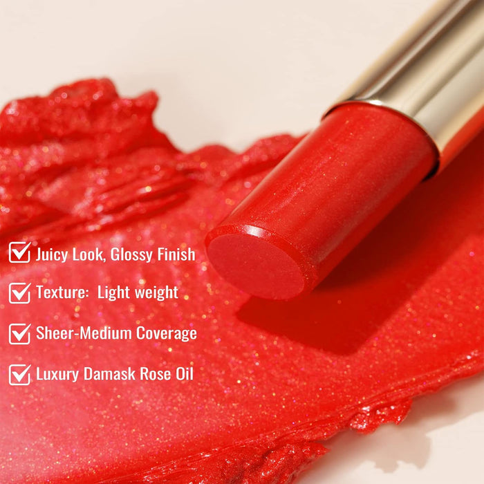 Oulac Labial rojo para mujer, color de labios de cobertura completa - Quierox - Tienda Online