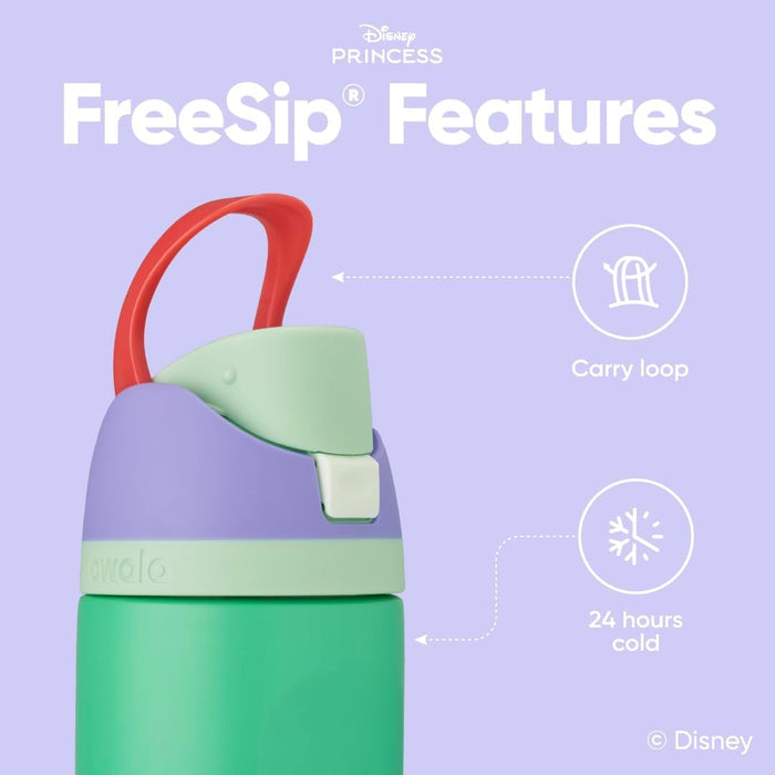 Owala Disney Princess FreeSip, Botella de agua aislada con popote para deportes y viajes - Quierox - Tienda Online