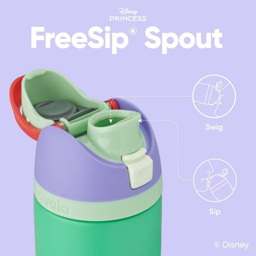 Owala Disney Princess FreeSip, Botella de agua aislada con popote para deportes y viajes - Quierox - Tienda Online