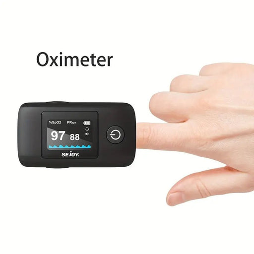 Oxímetro de pulso de dedo Sejoy Mide con precisión la saturación de oxígeno - Quierox - Tienda Online