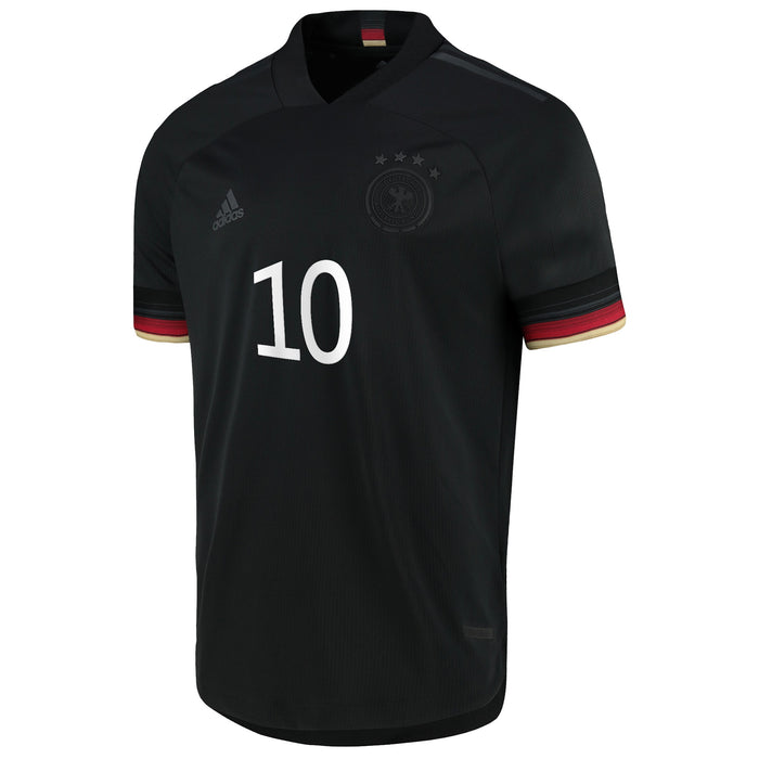 Camiseta Retro Negra de Fútbol Lothar Matthaus #10 Alemania Edición Paraíso