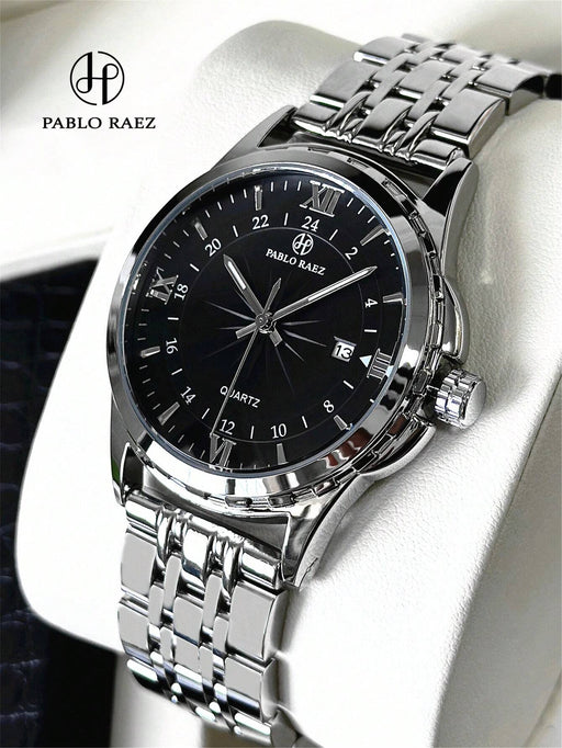 Pablo Raez 1 pieza Reloj vintage sencillo con calendario para hombre - Quierox - Tienda Online