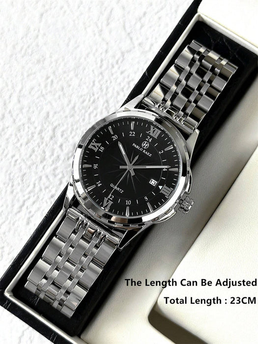 Pablo Raez 1 pieza Reloj vintage sencillo con calendario para hombre - Quierox - Tienda Online