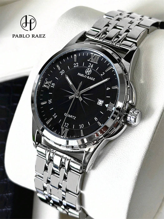 Pablo Raez 1 pieza Reloj vintage sencillo con calendario para hombre - Quierox - Tienda Online