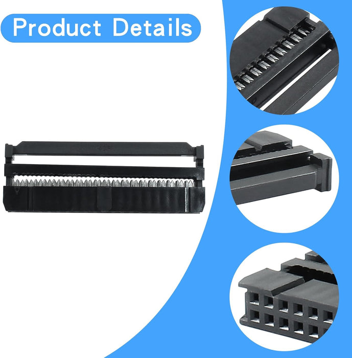 Pack 15 accesorios para PC FC - 40P 0.100 conector hembra para cable de cinta plano - Quierox - Tienda Online