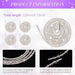 Pack 2 cordones de diamantes de imitación para zapatos, cuerda de purpurina de cristal - Quierox - Tienda Online