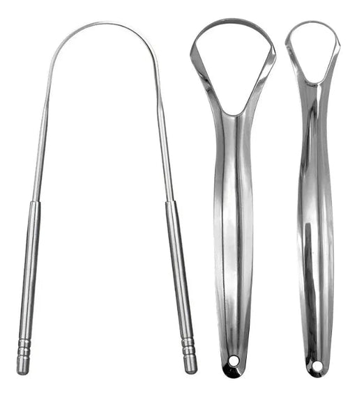 Pack 3 Raspadores de Lengua Cobre Antideslizantes Para Salud Bucal - Quierox - Tienda Online