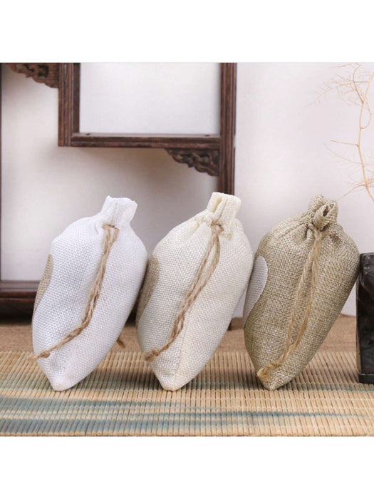 Pack de 10 Bolsa de lino con cordón, bolsa para guardar joyas y pulseras - Quierox - Tienda Online