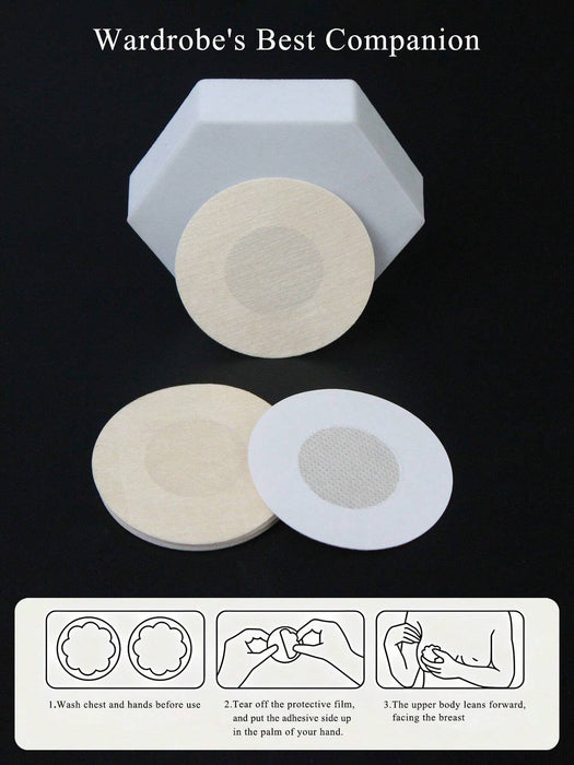 Pack de 10 pares de cubrepezones desechables circulares con almohadillas adhesivas - Quierox - Tienda Online