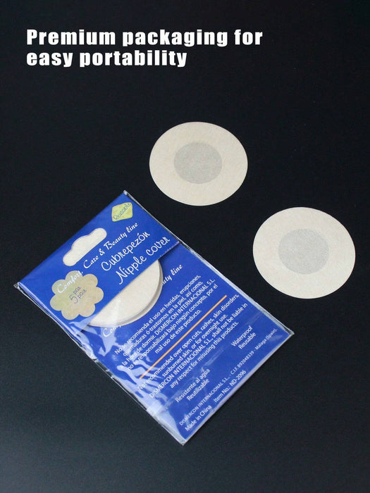 Pack de 10 pares de cubrepezones desechables circulares con almohadillas adhesivas - Quierox - Tienda Online