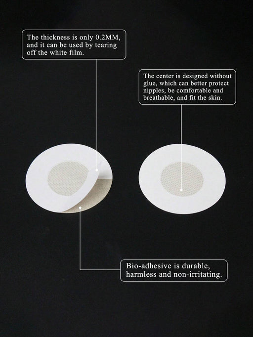 Pack de 10 pares de cubrepezones desechables circulares con almohadillas adhesivas - Quierox - Tienda Online