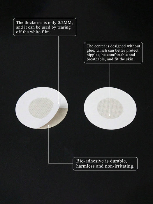 Pack de 10 pares de cubrepezones desechables circulares con almohadillas adhesivas - Quierox - Tienda Online