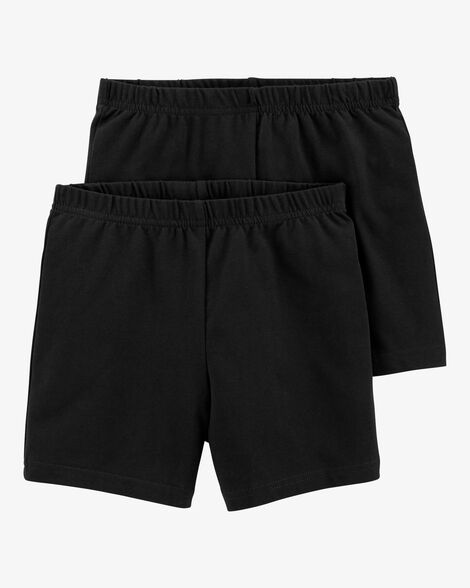 Pack de 2 pantalones cortos de ciclismo negros para niñas - Negro - Quierox - Tienda Online