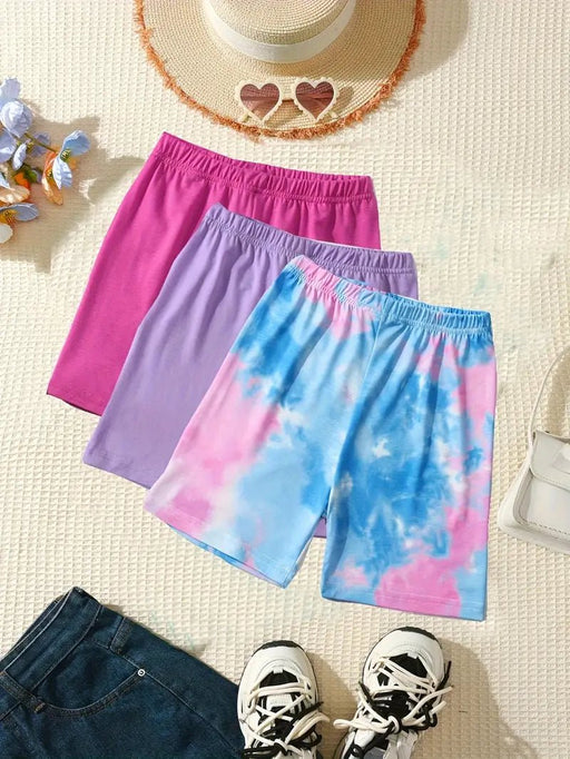 Pack de 3 Leggings Cortos para Niñas, Pantalones Ligeros Cómodos Transpirables y Suaves hasta la Rodilla - Quierox - Tienda Online