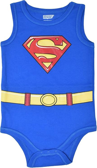 Pack de 5 bodys sin mangas para bebé niño de la Liga de la Justicia de DC Comics - Quierox - Tienda Online