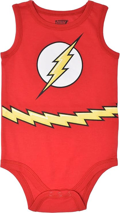 Pack de 5 bodys sin mangas para bebé niño de la Liga de la Justicia de DC Comics - Quierox - Tienda Online