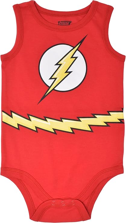 Pack de 5 bodys sin mangas para bebé niño de la Liga de la Justicia de DC Comics - Quierox - Tienda Online