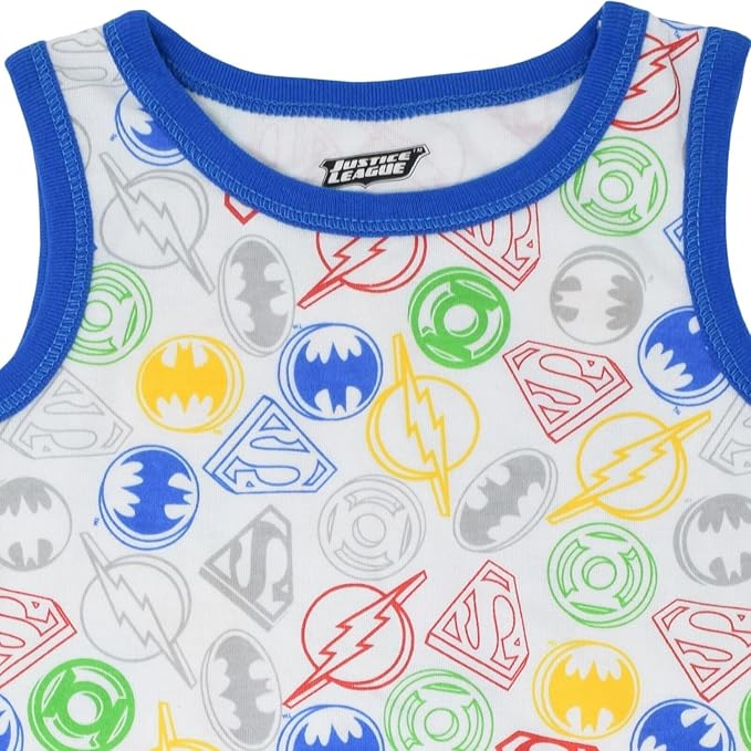 Pack de 5 bodys sin mangas para bebé niño de la Liga de la Justicia de DC Comics - Quierox - Tienda Online