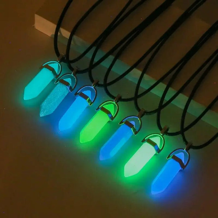 Pack de 7 Collar Moda Emisión Hombres Hexagonal Pilar Colgante, para el uso diario - Quierox - Tienda Online