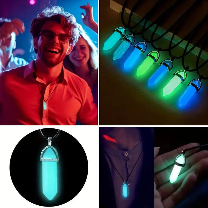 Pack de 7 Collar Moda Emisión Hombres Hexagonal Pilar Colgante, para el uso diario - Quierox - Tienda Online