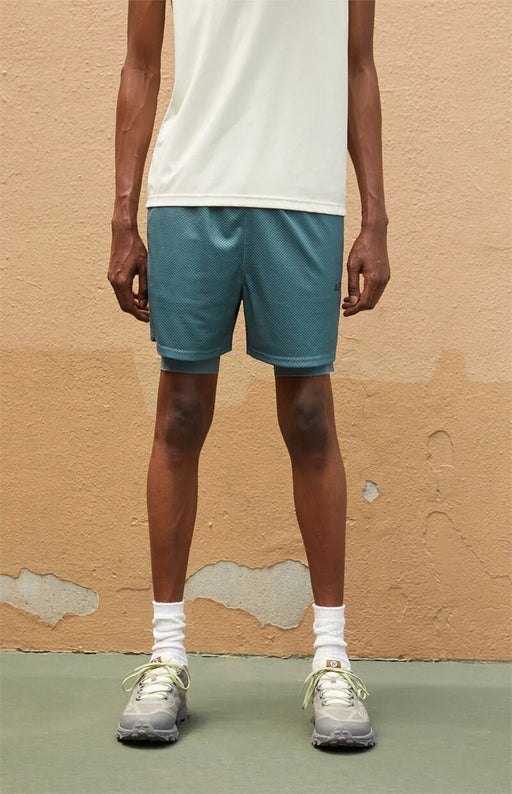 PACSUN Pantalones cortos ARC Active Green Mesh 2 en 1 - Quierox - Tienda Online