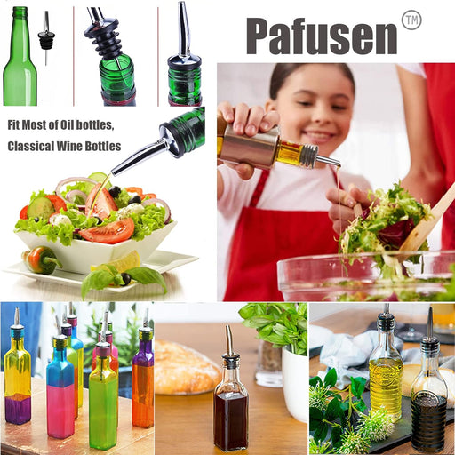 Pafusen Paquete de 12 boquillas para verter licor con tapas antipolvo - Quierox - Tienda Online