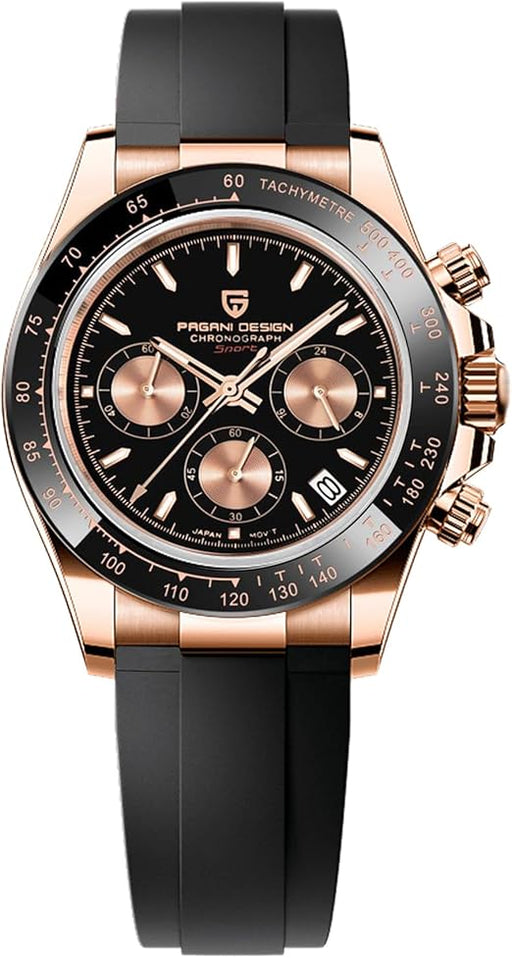 Pagani Design - Reloj de cuarzo para hombre con cronógrafo de cristal de zafiro - Quierox - Tienda Online
