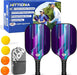 Paletas de pickleball - Juego de 2 palas de pickleball de fibra de vidrio, paquete de 2 con 4 bolas de pickleball - Quierox - Tienda Online