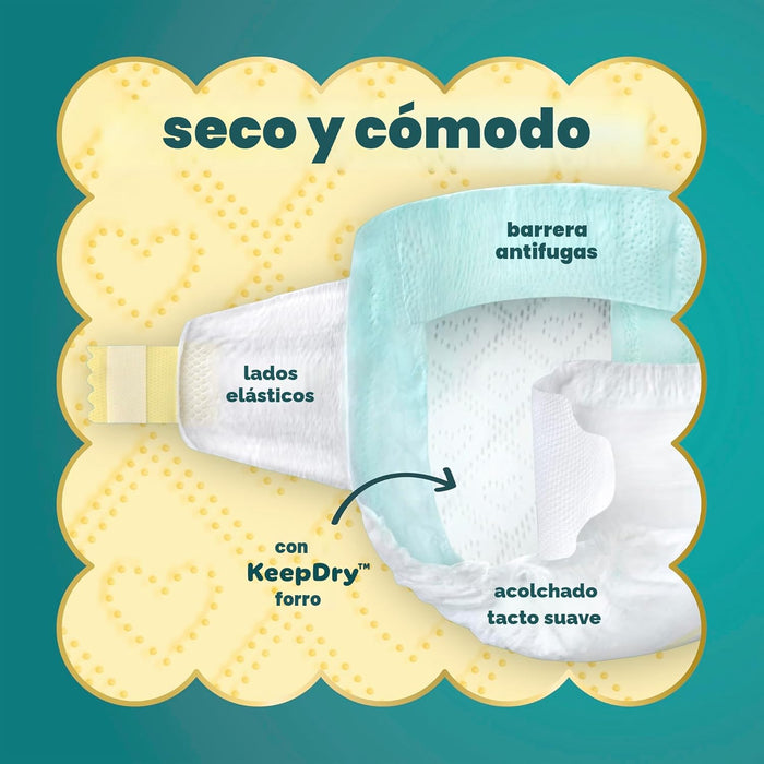 Pampers Pañales Swaddlers, talla 1 (8-14 libras), 96 unidades - Quierox - Tienda Online