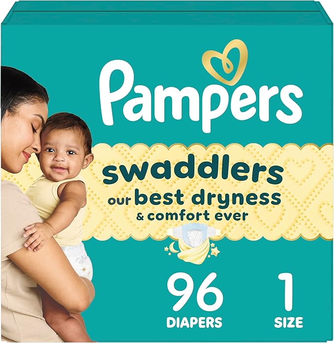 Pampers Pañales Swaddlers, talla 1 (8-14 libras), 96 unidades - Quierox - Tienda Online