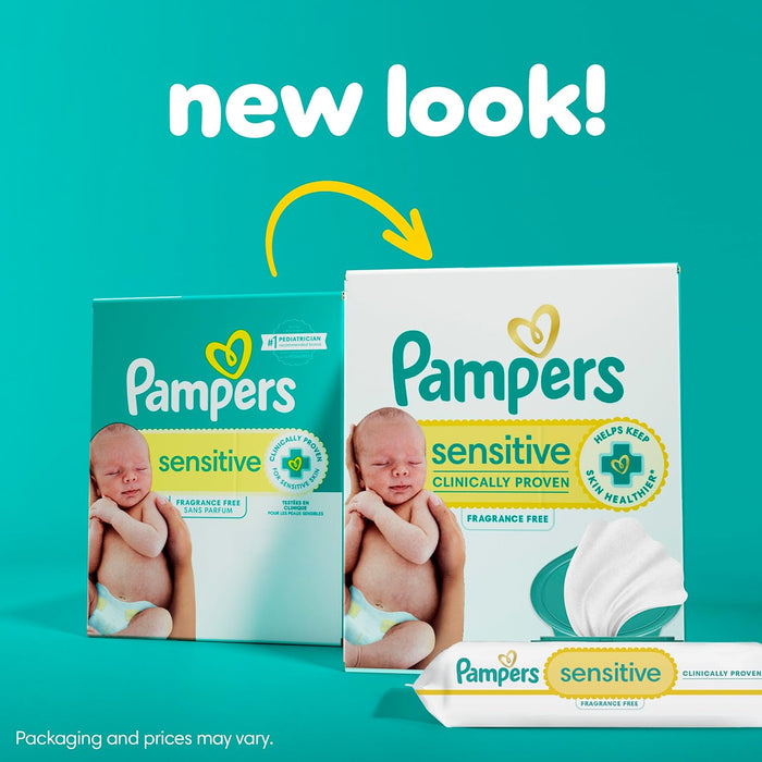 Pampers Sensitive Toallitas húmedas para bebés a base de agua 192 toallitas - Quierox - Tienda Online
