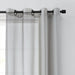 Panel de cortina individual Arm & Hammer Curtain Fresh con ojales, gasa transparente neutralizadora de olores, gris, 150 x 160cm - Quierox - Tienda Online