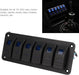 Panel de interruptor basculante impermeable IP65, 6 cuadrillas - Quierox - Tienda Online