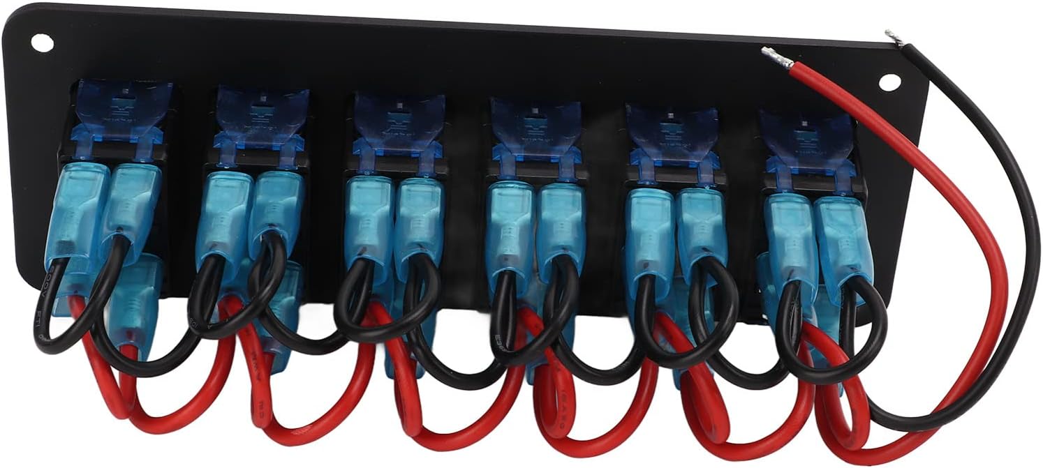 Panel de interruptor basculante impermeable IP65, 6 cuadrillas - Quierox - Tienda Online