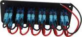 Panel de interruptor basculante impermeable IP65, 6 cuadrillas - Quierox - Tienda Online