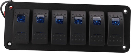 Panel de interruptor basculante impermeable IP65, 6 cuadrillas - Quierox - Tienda Online