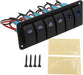 Panel de interruptor basculante impermeable IP65, 6 cuadrillas - Quierox - Tienda Online