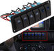 Panel de interruptor basculante impermeable IP65, 6 cuadrillas - Quierox - Tienda Online