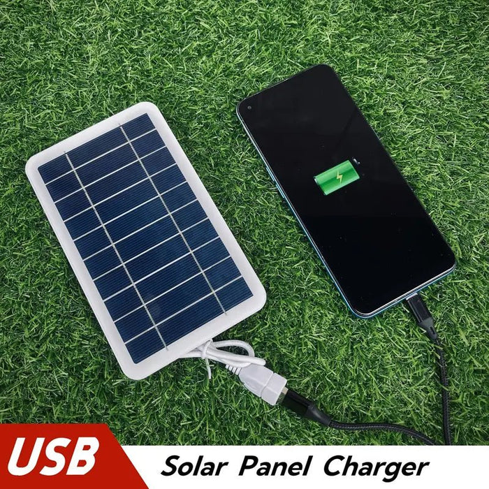 Panel solar 5V, interfaz USB, banco de energía para móvil, carga - Quierox - Tienda Online