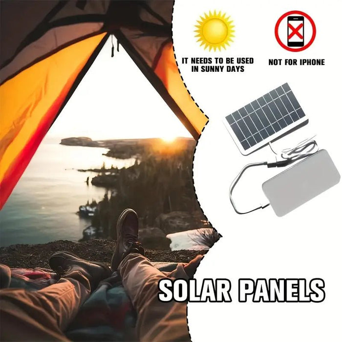 Panel solar 5V, interfaz USB, banco de energía para móvil, carga - Quierox - Tienda Online