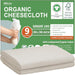 Paños de queso orgánicos, con certificación GOTS, grado 100, 91 x 91 cm, reutilizables, con bordes cerrados - Quierox - Tienda Online