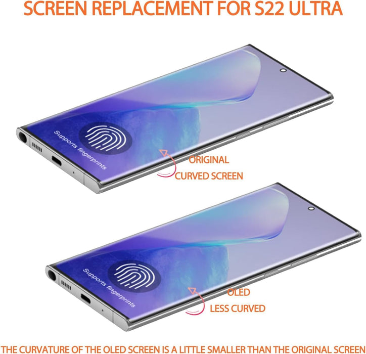 Pantalla de repuesto para Samsung Galaxy S22 Ultra 5G con marco - Quierox - Tienda Online