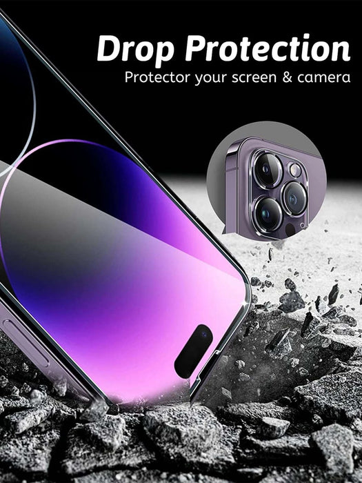 Pantalla templada de 3 piezas y película de lente de 3 piezas compatible con iPhone 11 - Quierox - Tienda Online