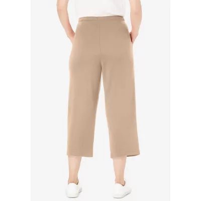 Pantalón capri deportivo de punto de talla grande para mujer - Quierox - Tienda Online