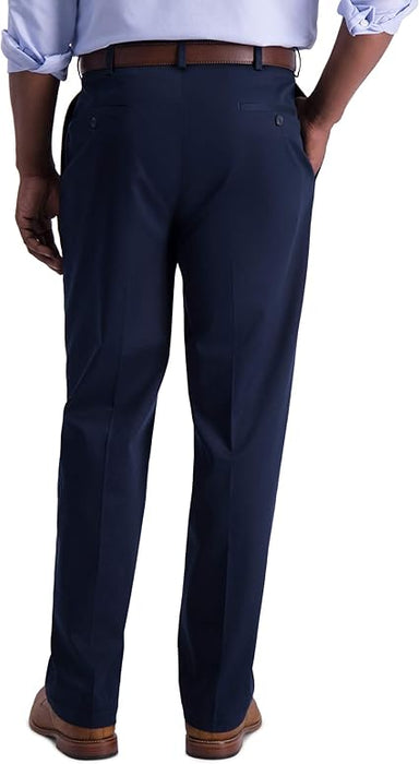 Pantalón casual Haggar de color caqui premium, corte clásico - Quierox - Tienda Online
